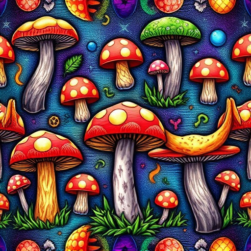 Artistic Magic Mushroom Gummies Patterns