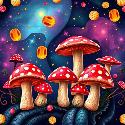 Artistic Magic Mushroom Gummies Patterns