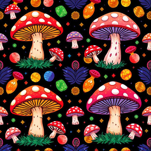 Artistic Magic Mushroom Gummies Patterns