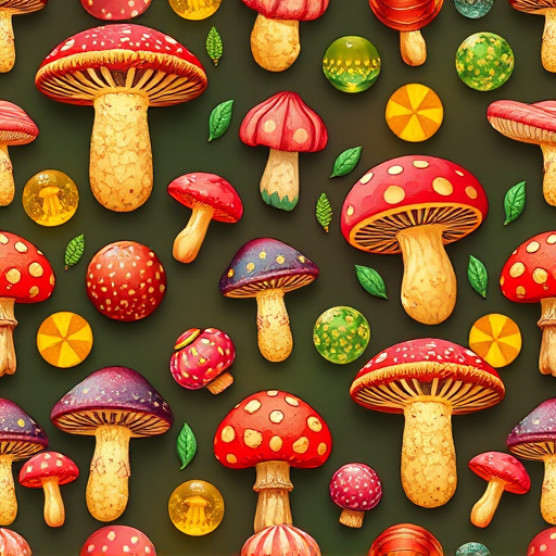Artistic Magic Mushroom Gummies Patterns