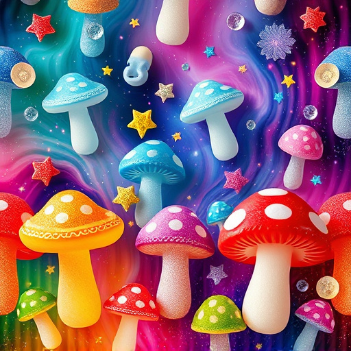 Artistic Magic Mushroom Gummies Patterns
