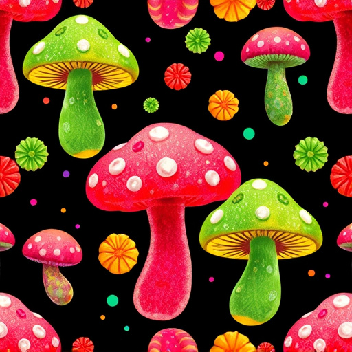 Artistic Magic Mushroom Gummies Patterns