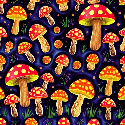 Artistic Magic Mushroom Gummies Patterns