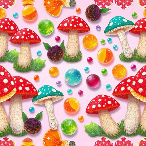 Artistic Magic Mushroom Gummies Patterns