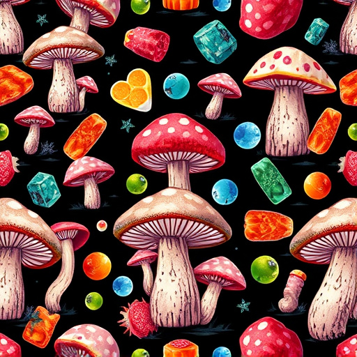 Artistic Magic Mushroom Gummies Patterns