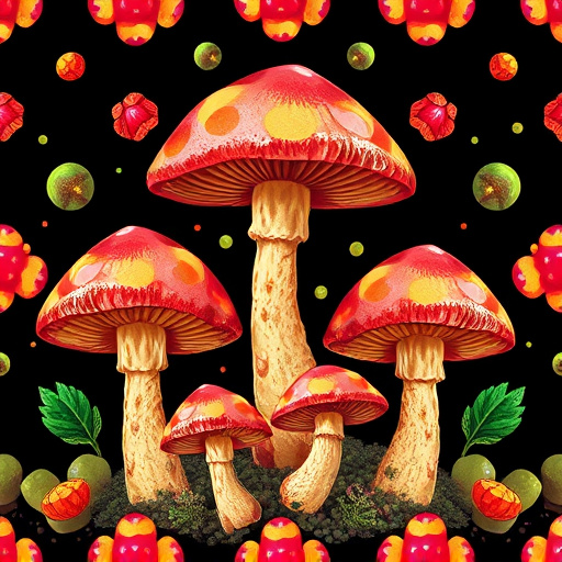 Artistic Magic Mushroom Gummies Patterns