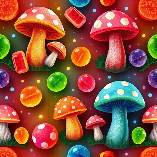 Artistic Magic Mushroom Gummies Patterns