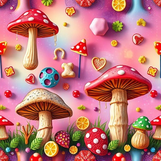 Artistic Magic Mushroom Gummies Patterns