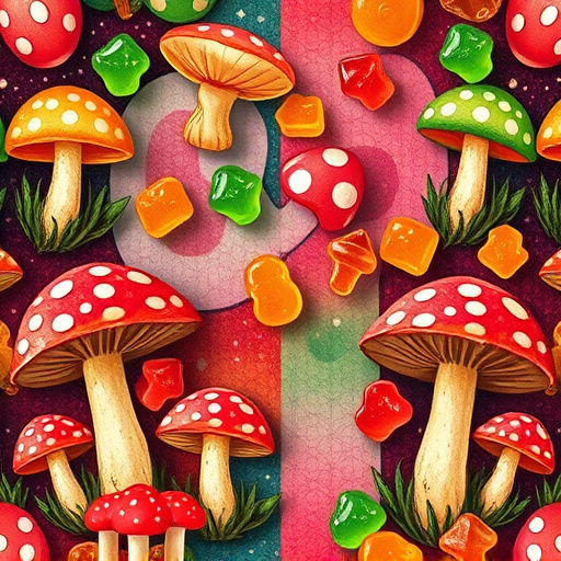 Artistic Magic Mushroom Gummies Patterns