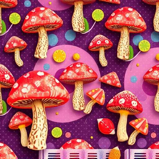 Artistic Magic Mushroom Gummies Patterns