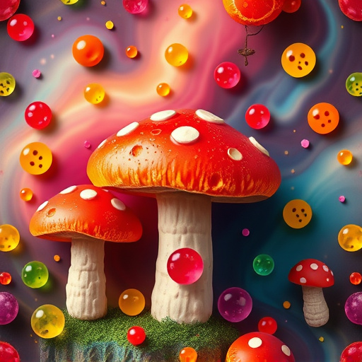Artistic Magic Mushroom Gummies Patterns