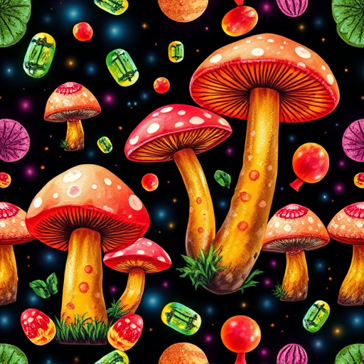 Artistic Magic Mushroom Gummies Patterns