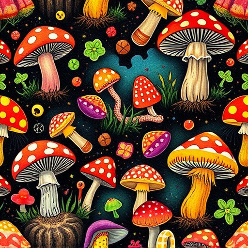 Artistic Magic Mushroom Gummies Patterns