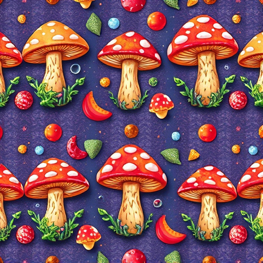 Artistic Magic Mushroom Gummies Patterns