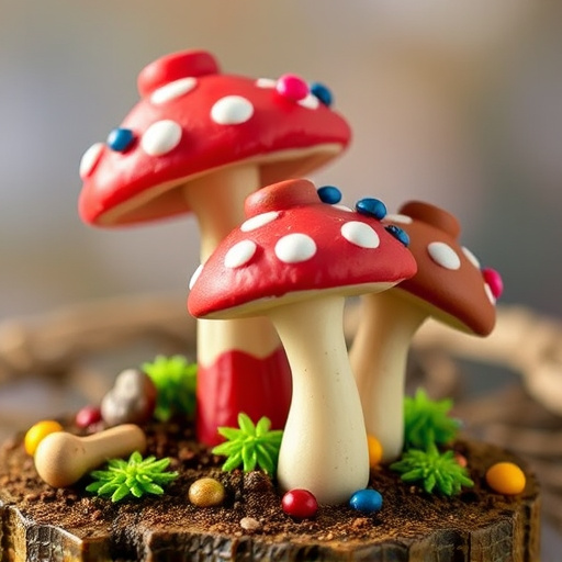 Colorful Magic Mushroom Chocolates