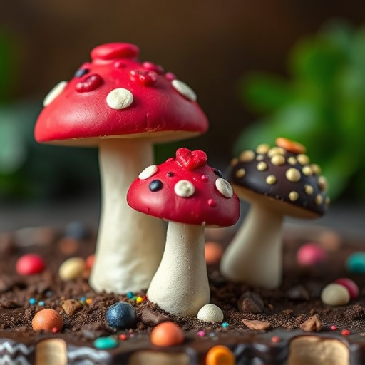 Colorful Magic Mushroom Chocolates