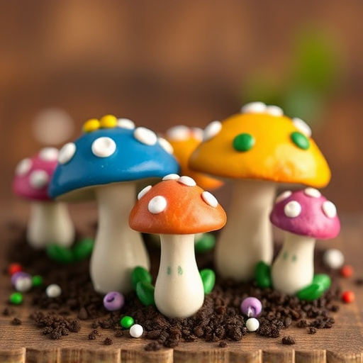 Colorful Magic Mushroom Chocolates