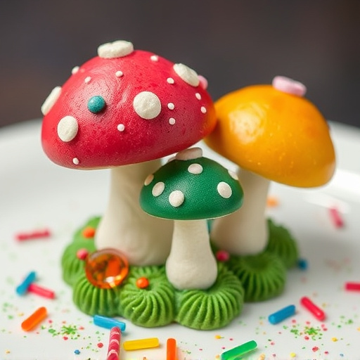 Colorful Magic Mushroom Chocolates