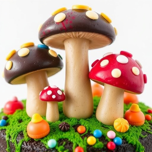 Colorful Magic Mushroom Chocolates