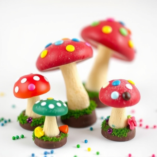 Colorful Magic Mushroom Chocolates