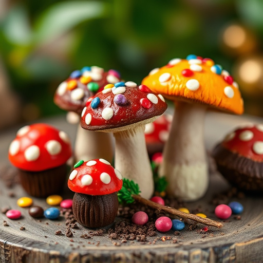 Colorful Magic Mushroom Chocolates
