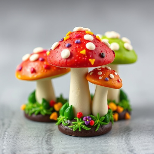 Colorful Magic Mushroom Chocolates