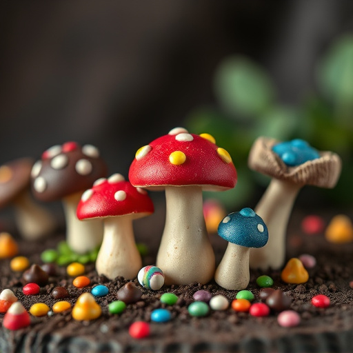 Colorful Magic Mushroom Chocolates