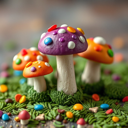 Colorful Magic Mushroom Chocolates