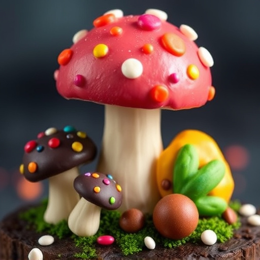 Colorful Magic Mushroom Chocolates