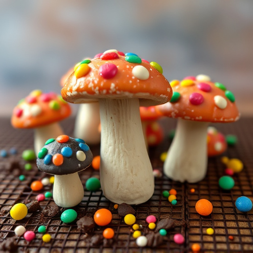 Colorful Magic Mushroom Chocolates
