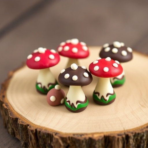 Colorful Magic Mushroom Chocolates