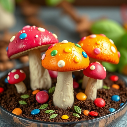 Colorful Magic Mushroom Chocolates