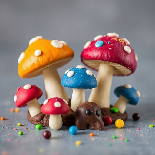 Colorful Magic Mushroom Chocolates