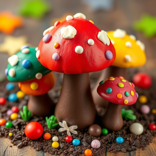 Colorful Magic Mushroom Chocolates