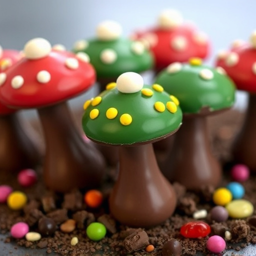Colorful Magic Mushroom Chocolates