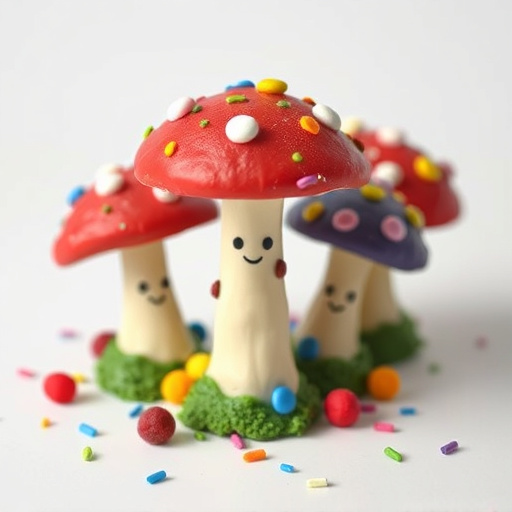 Colorful Magic Mushroom Chocolates