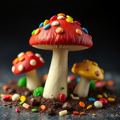 Colorful Magic Mushroom Chocolates