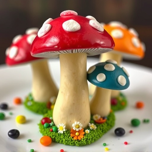 Colorful Magic Mushroom Chocolates