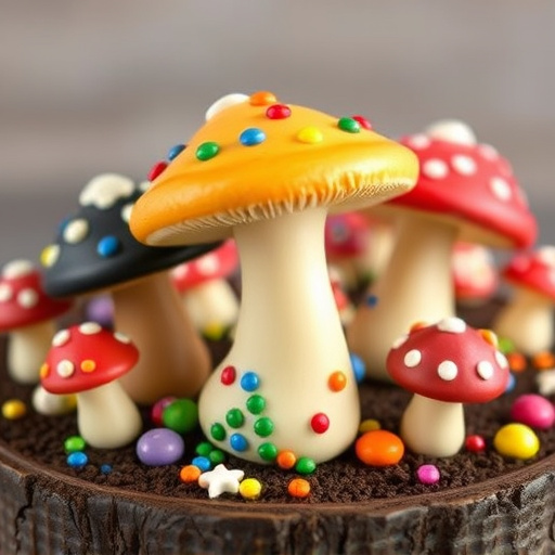 Colorful Magic Mushroom Chocolates