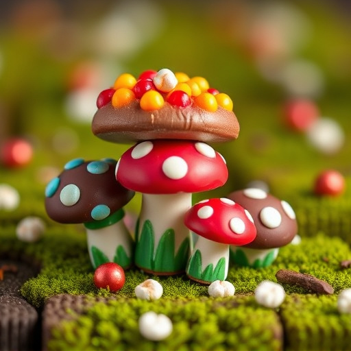 Colorful Magic Mushroom Chocolates