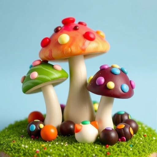 Colorful Magic Mushroom Chocolates