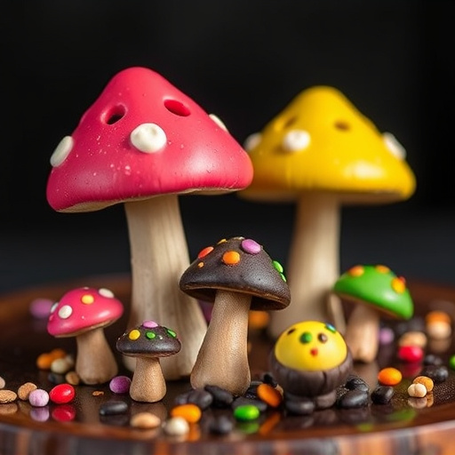 Colorful Magic Mushroom Chocolates