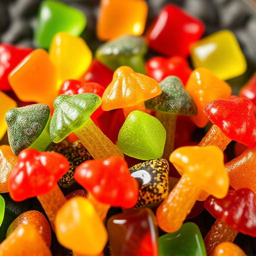Colorful Magic Mushroom Gummies