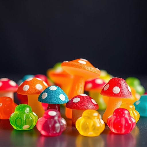 Colorful Magic Mushroom Gummies