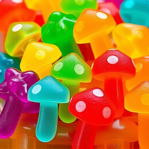 Colorful Magic Mushroom Gummies
