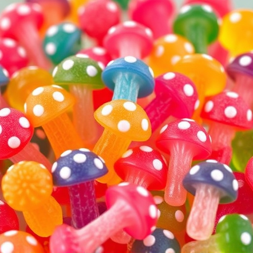 Colorful Magic Mushroom Gummies