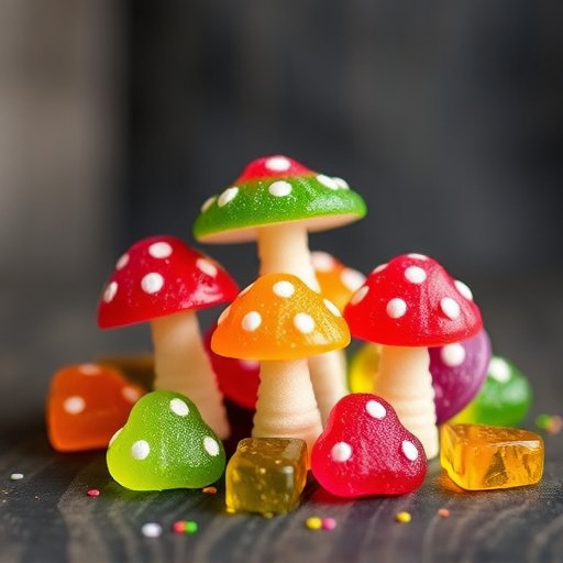Colorful Magic Mushroom Gummies