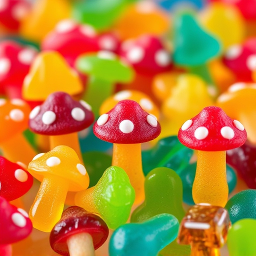 Colorful Magic Mushroom Gummies