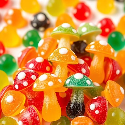 Colorful Magic Mushroom Gummies