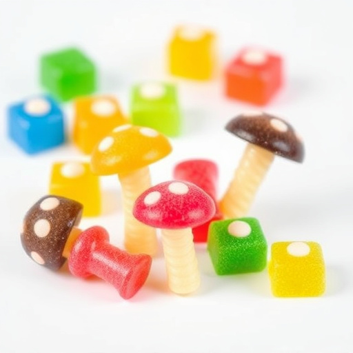 Colorful Magic Mushroom Gummies